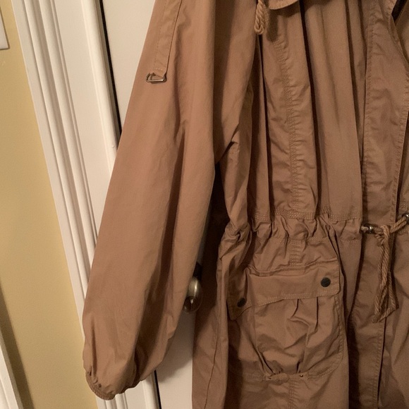 Eddie Bauer khaki utility jacket drawstring waist & hem large pockets size 4x - Picture 2 of 15
